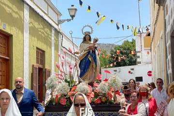 Telde rinde tributo a San Lorenzo en la capital grancanaria/Francisco Javier Santana.